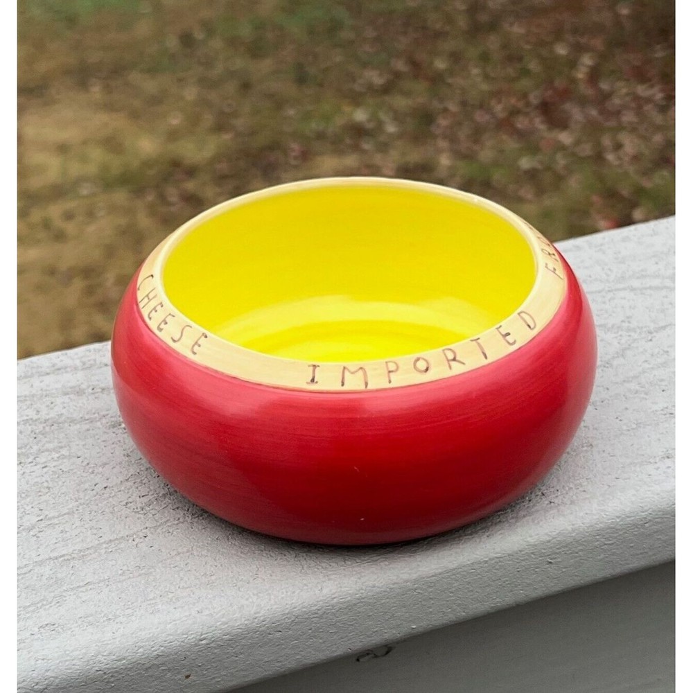 Gouda Cheese Wheel Small Serving Bowl Dip Bowl American Atelier At Home 5 Inches